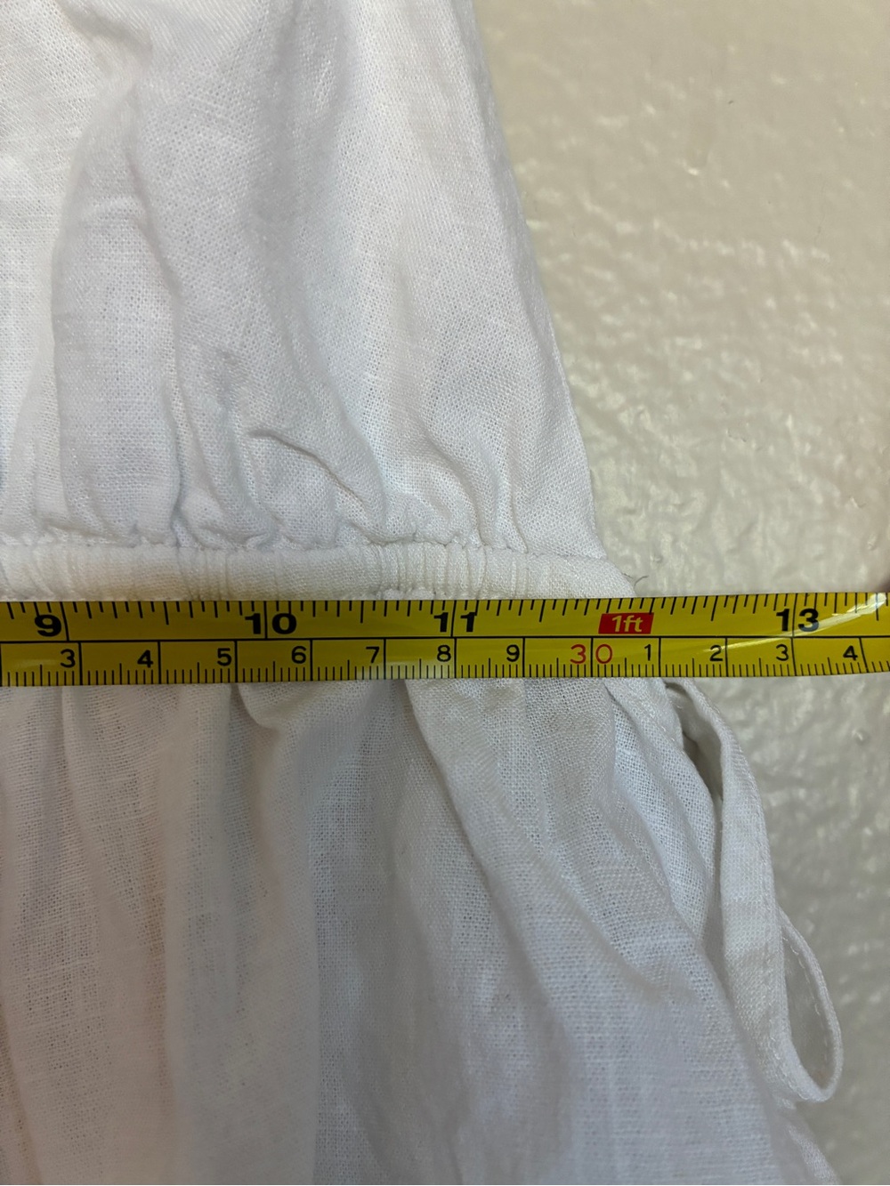 Linen-Blend Cotton On White Halter Peplum Tie-Back Babydoll Halter Tank Top Y2K - Picture 6 of 8